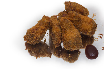 chicken legs fried in batter