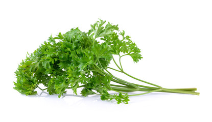 parsley on white background