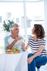 Mature couple enjoying champagne © WavebreakmediaMicro