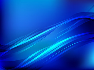 Blue abstract wave background
