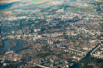 Aerial View Of Bucharest City In Romania