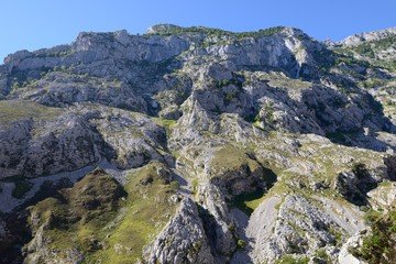 view of the rocks, mountain landscape