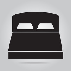 Bed icon sign vector