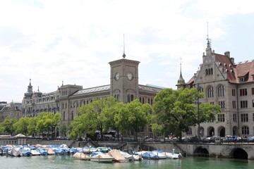 Fototapeta premium Zurich, Switzerland.View on the city 