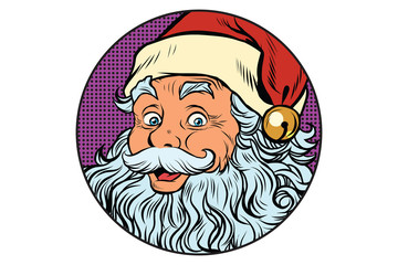 Santa Claus portrait in the round
