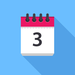 Calendar icon. Flat Design