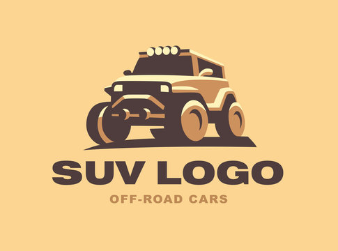 SUV logo car emblem, color version