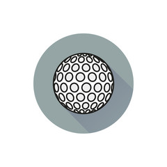 Golf Ball icon on white background