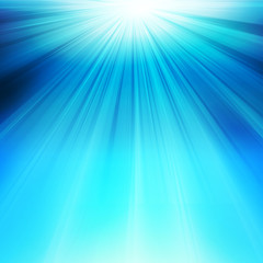 Abstract underwater background with sunlight easy all editable