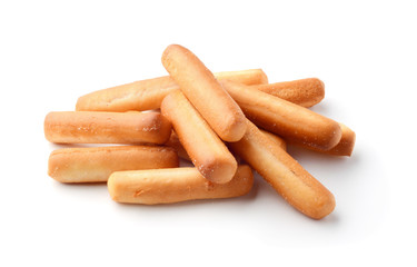 Bread sticks isolated on white