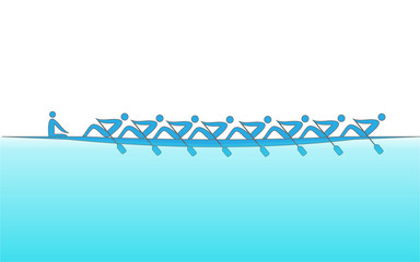 Logo rowing, backgrounds for Sport © ShtefanuKa