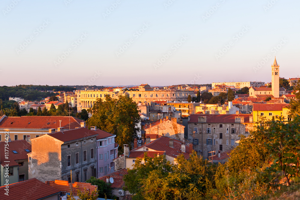 Canvas Prints Pula, Croatia cityscape