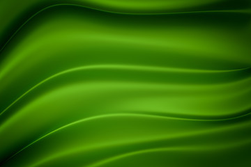 Green silk texture, 3d rendering