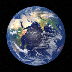 earth from space showing Africa, Asia and Australia (3d illustration, Elements of this image are furnished by NASA)