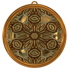 Jewelled metal orb generated texture