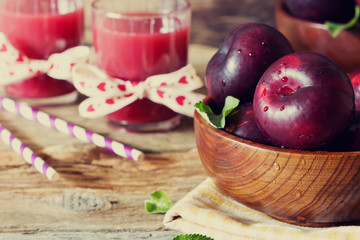 Ripe sweet plum