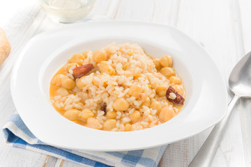 chickpea stew home on plate