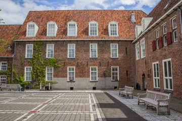 Building of the former orphanage in Groningen - obrazy, fototapety, plakaty