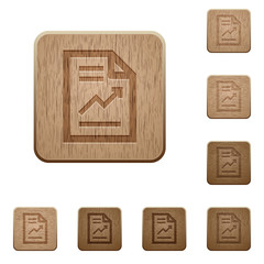 Report wooden buttons