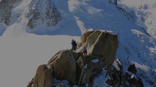 Alpinisme au Mont Blanc 