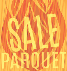 Sale Parquet flames of fire wooden