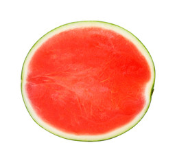 A half of fresh watermelon isolated on white background. © akepong srichaichana