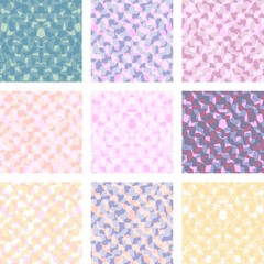 Vector set of seamless abstract patterns. Can be used for business cards, textiles, wallpaper, packaging, wrapping paper.