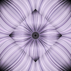 Beautiful abstract background of glowing lines, Stylized flowers
