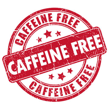 Caffeine free rubber stamp