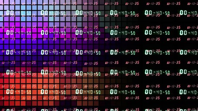 numerical digital display LED clock counter
