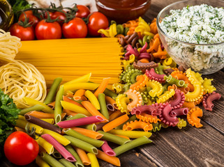 Vegetables on wood. Bio Healthy food, herbs and spices. Organic