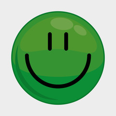 Cartoon design represented by expression face icon. Colorfull and isolated illustration. 