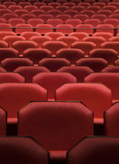 Red theater seats