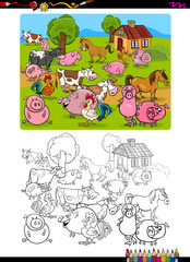 farm animals coloring page