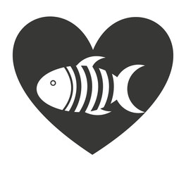 heart love pet mascot isolated icon