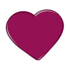 heart love romantic icon vector
