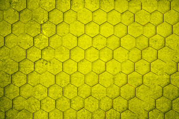Yellow hexagon wallpaper