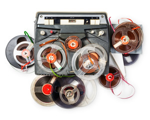 Vintage tape recorder