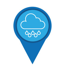 pin marker weather signal icon