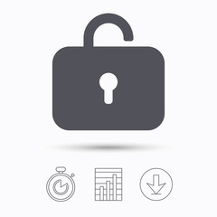 Obraz premium Lock icon. Privacy locker sign.