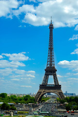 Fototapeta na wymiar Wonderful Eiffel Tower in Paris France.