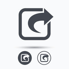 Share icon. Send social media information.