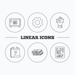 Give money, cash money and ATM icons.