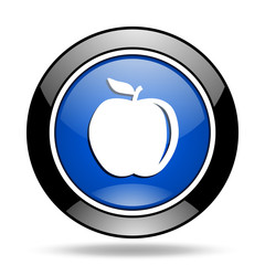 apple blue glossy icon
