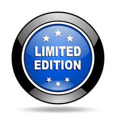 limited edition blue glossy icon