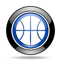 ball blue glossy icon