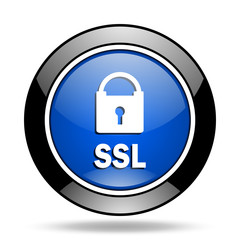 ssl blue glossy icon
