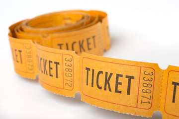 Toll of vintage tickets