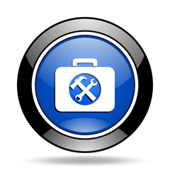 toolkit blue glossy icon