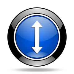 arrow blue glossy icon